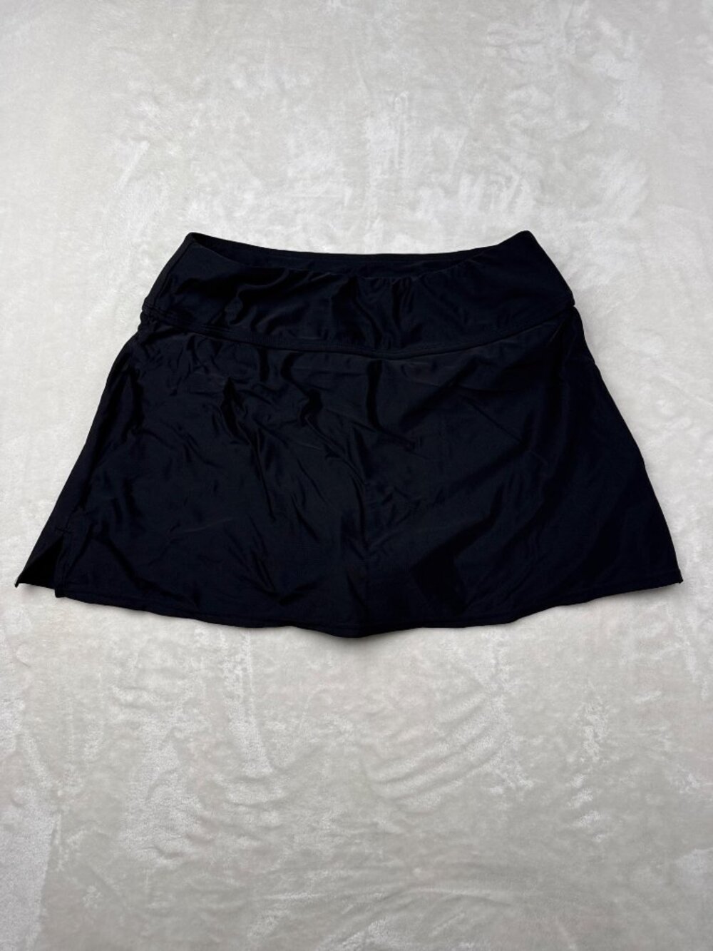 Hurley Womens Black Swim Skirt With Built-In Shorts - Size M - Nylon/Spandex